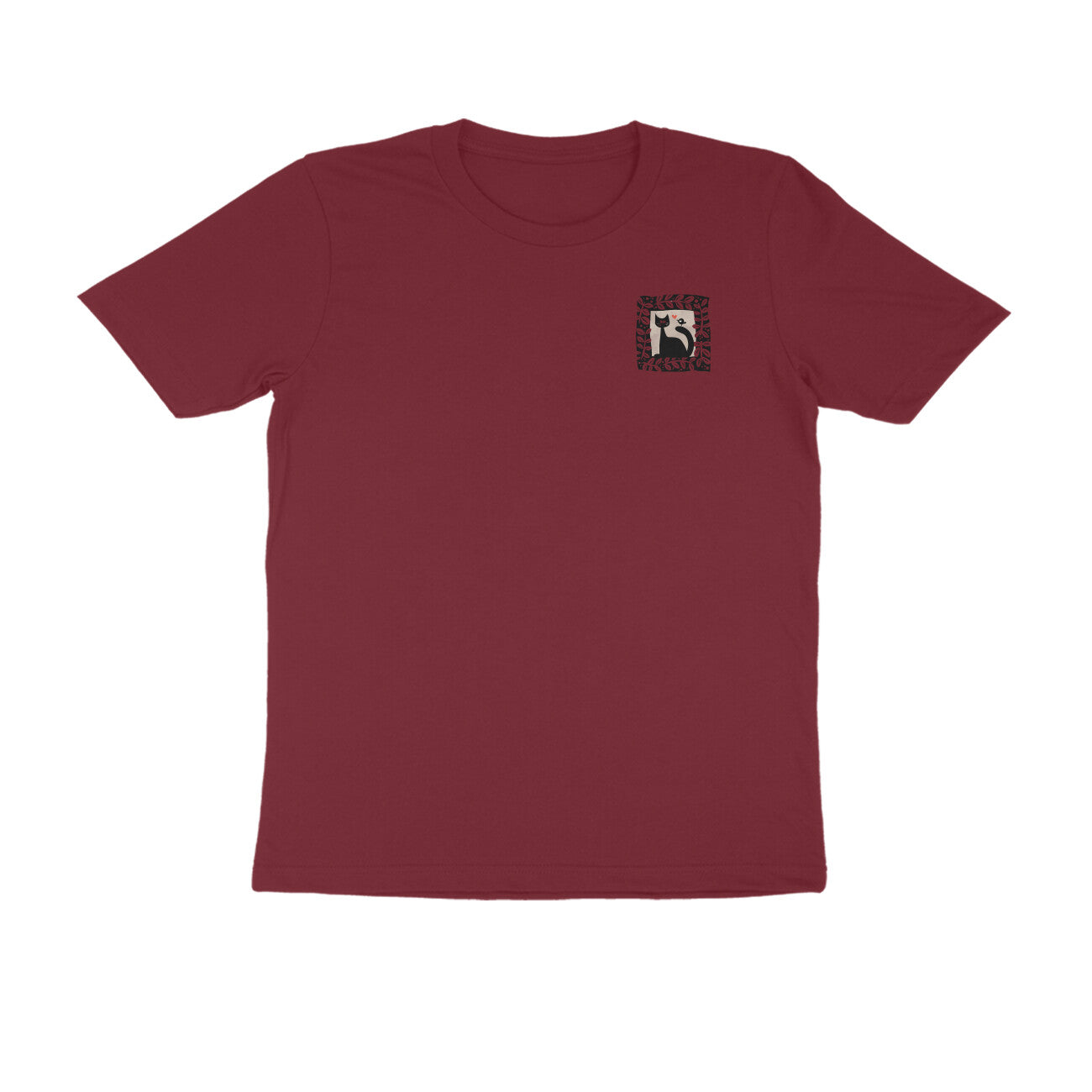 Bengal Art Minimal D6: Cat Love Bird : Unisex T-Shirt