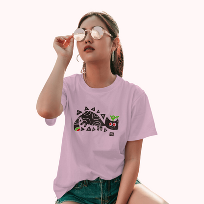 Trending Bengal Art D2: BirdOnCat: Women T-Shirt