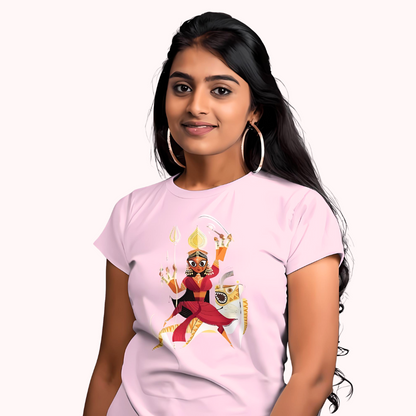 Bengal Art D12: Ma Durga: Women T-Shirt