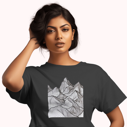 Trending Art D11: Mountain: Women T-shirt