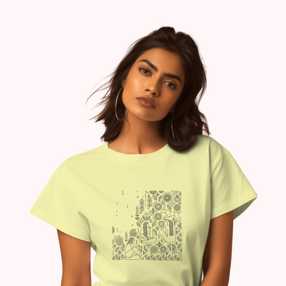Trending Warli Art D4: Women T-shirt
