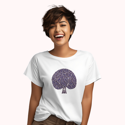 Trending Madhubani D10: BlueTree: Women T-Shirt