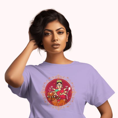 Bengal Art D14: Ma Durga: Women T-Shirt