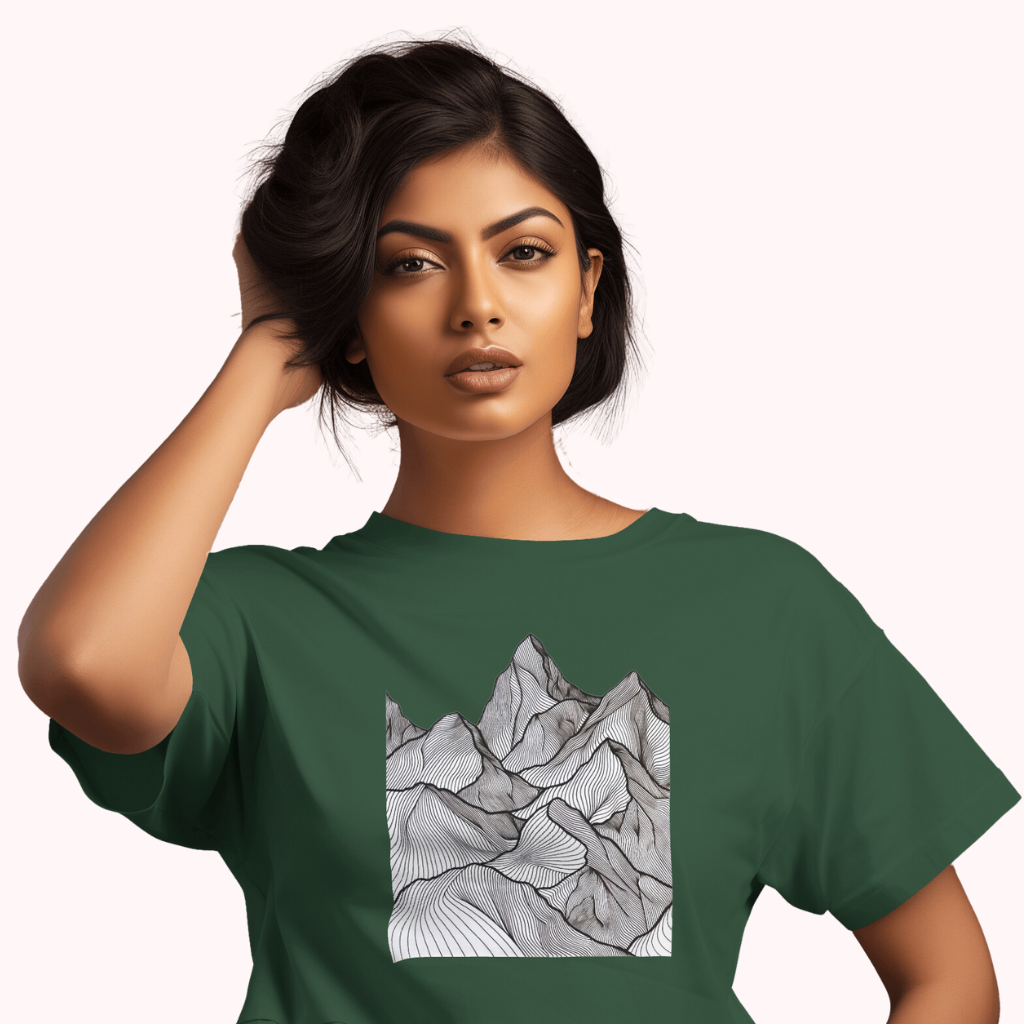 Trending Art D11: Mountain: Women T-shirt