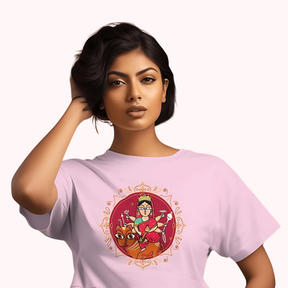 Bengal Art D14: Ma Durga: Women T-Shirt
