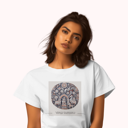 Trending Warli Art D1: Women T-shirt