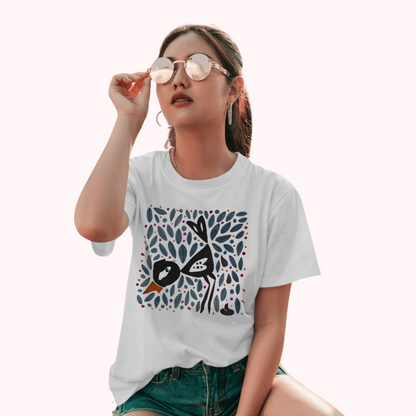 Trending Bengal Art D15: Bird: Women T-Shirt