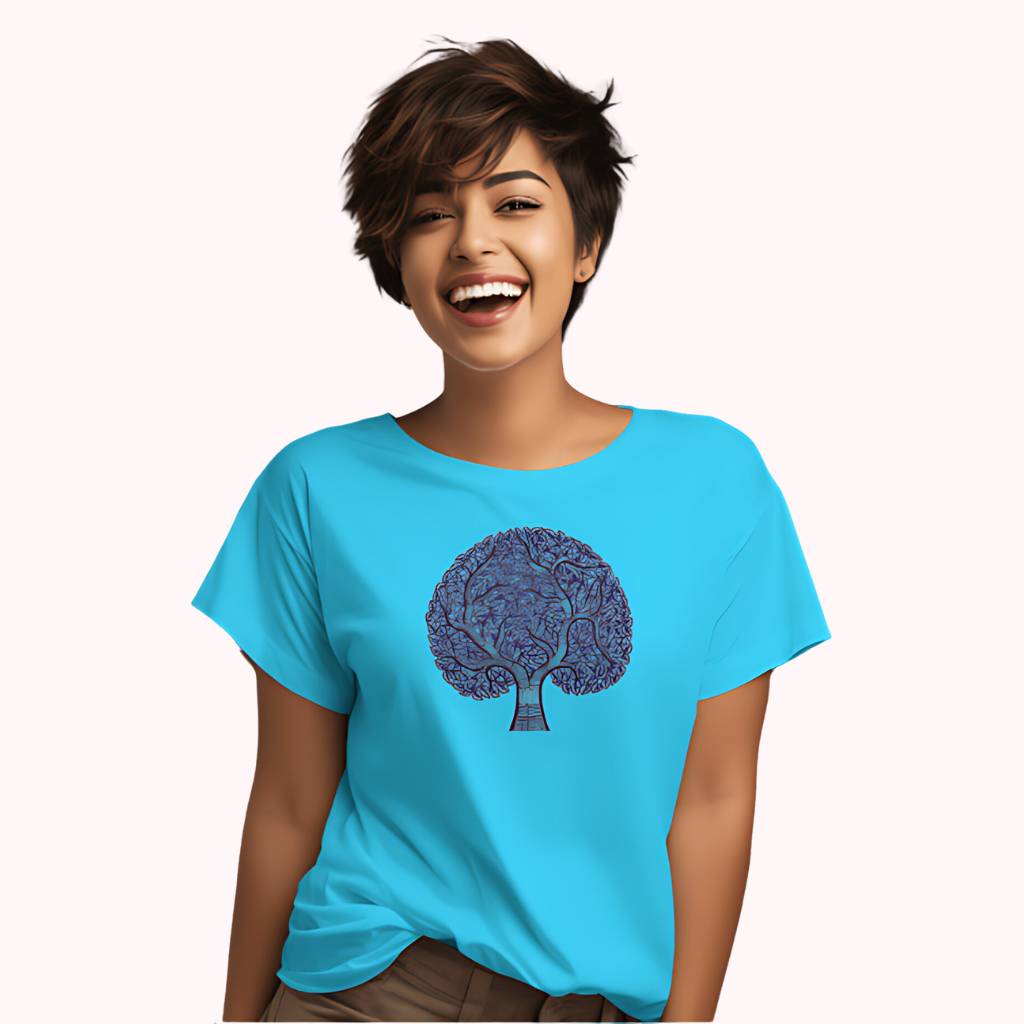 Trending Madhubani D10: BlueTree: Women T-Shirt