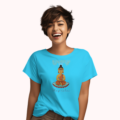 Trending Bengal Art D3: Stay Calm: Women T-Shirt
