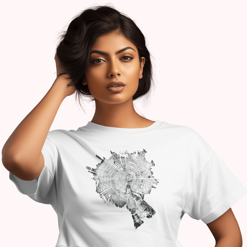 TRENDING ART D7: Tree Ring: Women T-Shirt