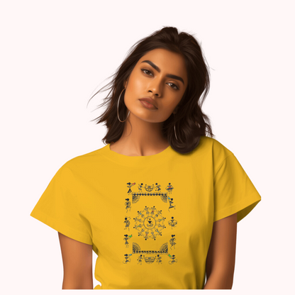 Trending Warli Art D10: Concert: Women T-shirt