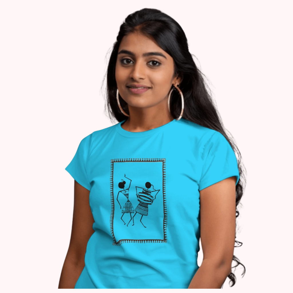 Trending Warli D7: Dancing Couple: Women T-Shirt
