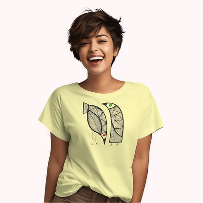 Trending Art D6: 2Birds-RG: Women T-Shirt