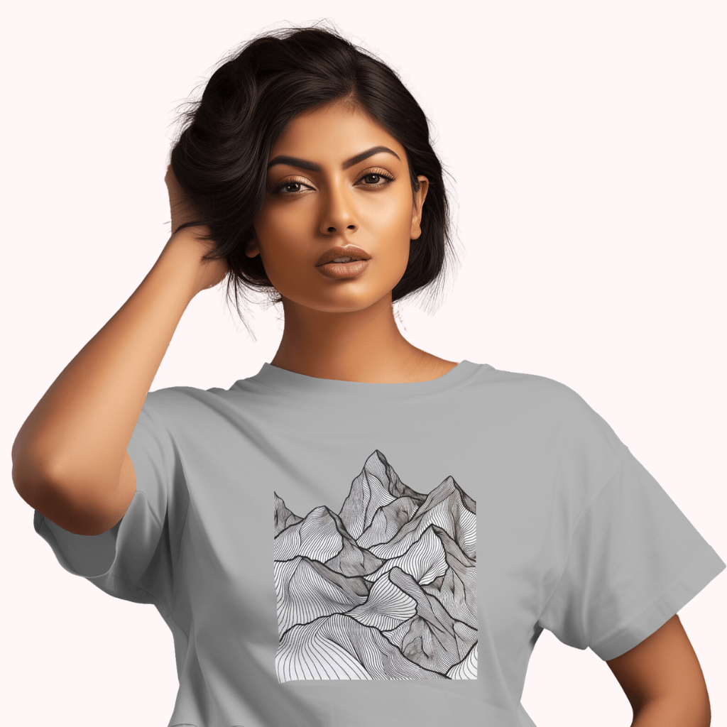 Trending Art D11: Mountain: Women T-shirt