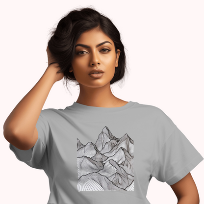 Trending Art D11: Mountain: Women T-shirt