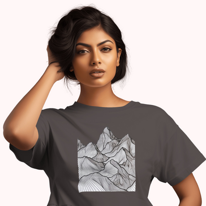 Trending Art D11: Mountain: Women T-shirt