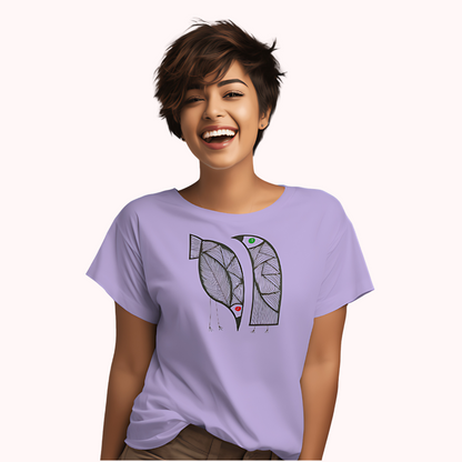 Trending Art D6: 2Birds-RG: Women T-Shirt