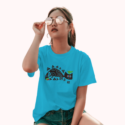 Trending Bengal Art D2: BirdOnCat: Women T-Shirt