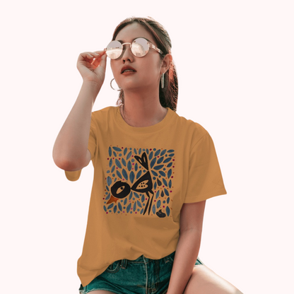 Trending Bengal Art D15: Bird: Women T-Shirt
