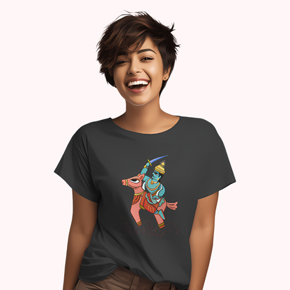 Trending Bengal Art D1: Dasavatara: Women T-Shirt