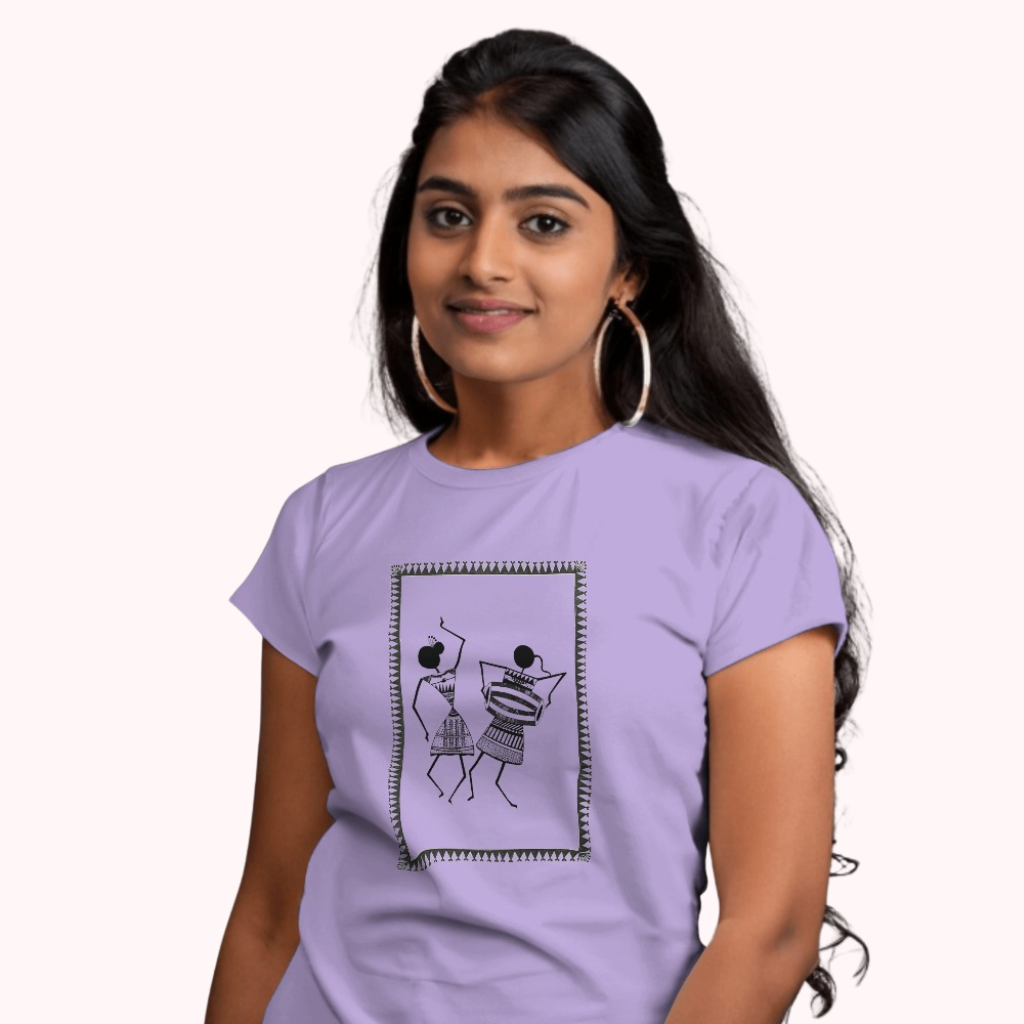 Trending Warli D7: Dancing Couple: Women T-Shirt