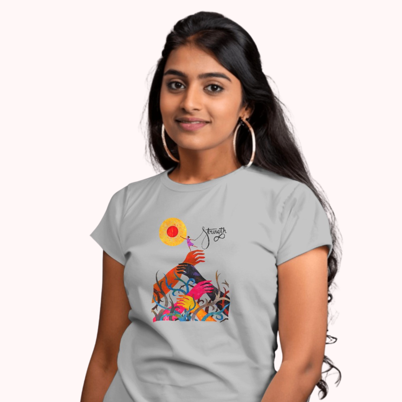 Trending Art D19: We are Strength: Women T-Shirt