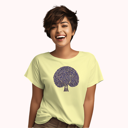 Trending Madhubani D10: BlueTree: Women T-Shirt