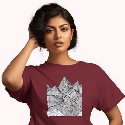 Trending Art D11: Mountain: Women T-shirt