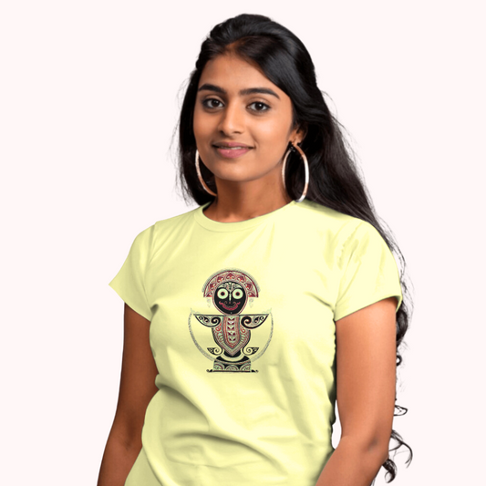 Trending Bengal Art D5: Pattachitra: Jagannath: Women T-Shirt