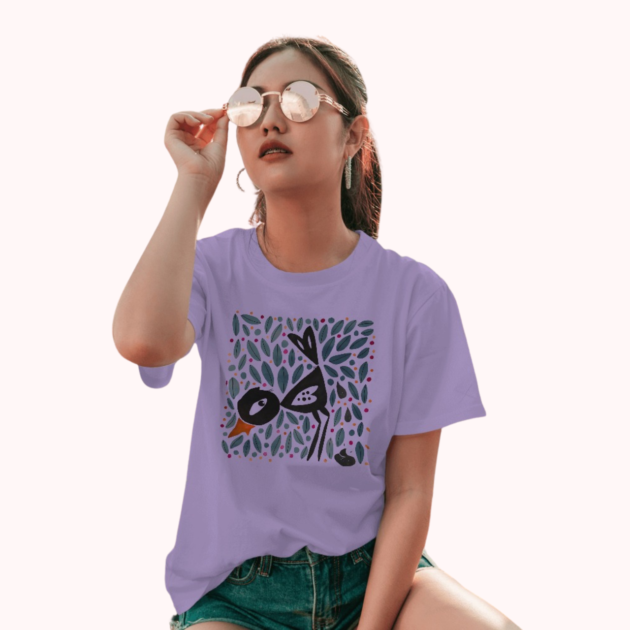 Trending Bengal Art D15: Bird: Women T-Shirt