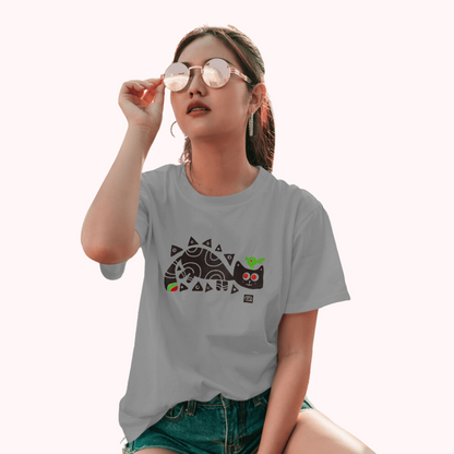 Trending Bengal Art D2: BirdOnCat: Women T-Shirt