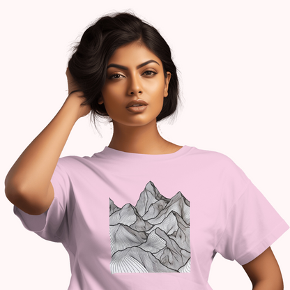 Trending Art D11: Mountain: Women T-shirt