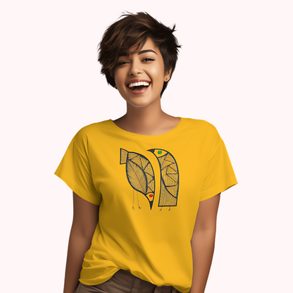 Trending Art D6: 2Birds-RG: Women T-Shirt