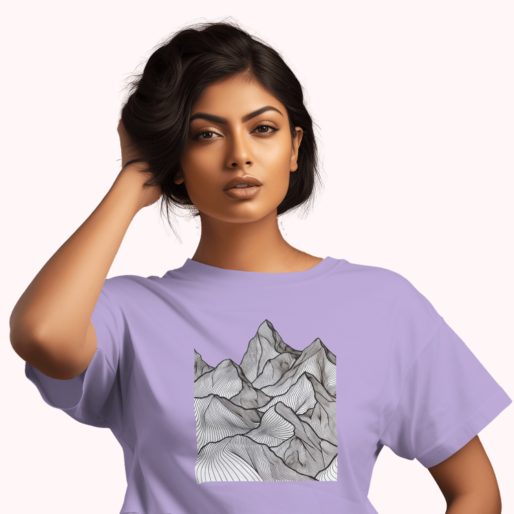 Trending Art D11: Mountain: Women T-shirt
