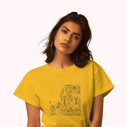 Trending Warli Art D4: Women T-shirt