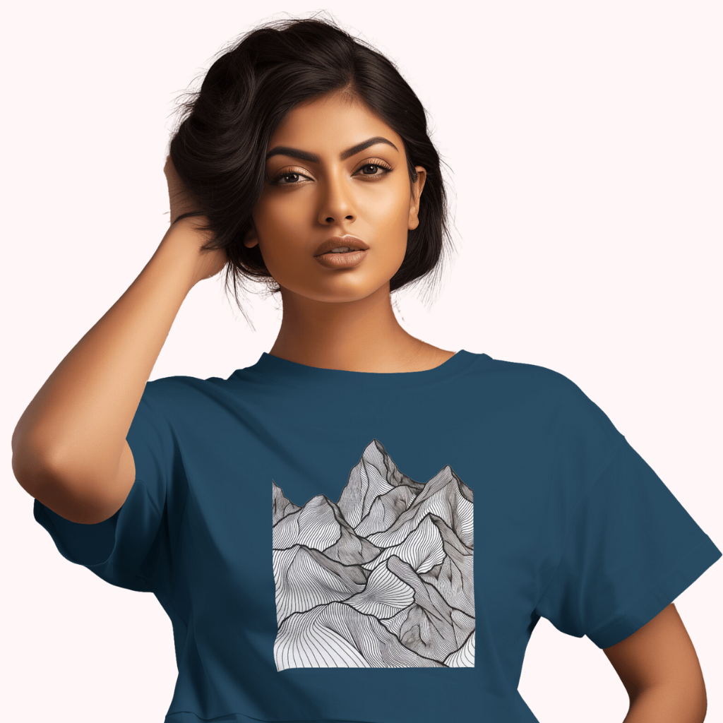 Trending Art D11: Mountain: Women T-shirt