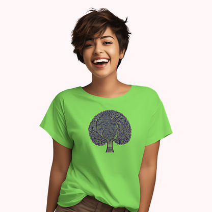 Trending Madhubani D10: BlueTree: Women T-Shirt