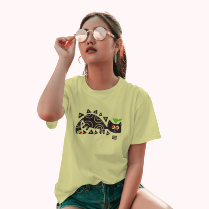 Trending Bengal Art D2: BirdOnCat: Women T-Shirt