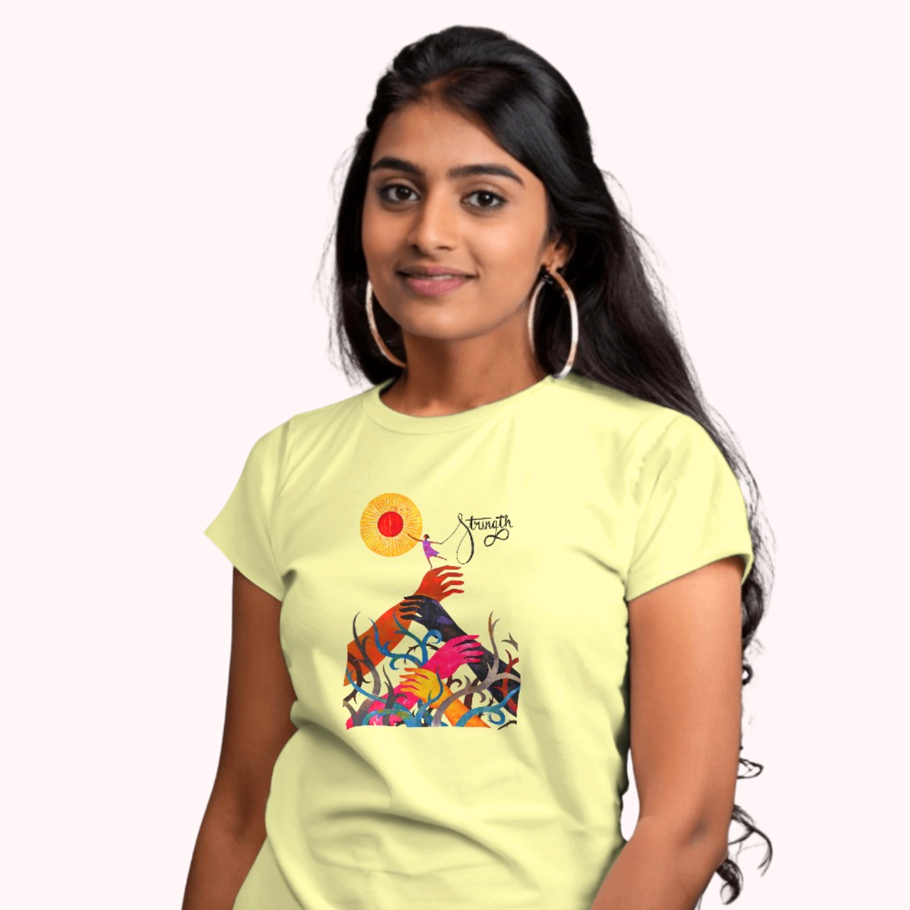 Trending Art D19: We are Strength: Women T-Shirt