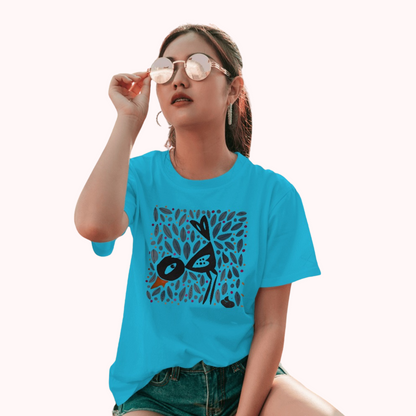 Trending Bengal Art D15: Bird: Women T-Shirt