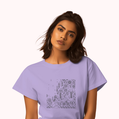 Trending Warli Art D4: Women T-shirt