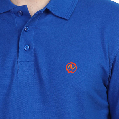Royal Blue Plain: Left Pocket: Polo T-Shirt