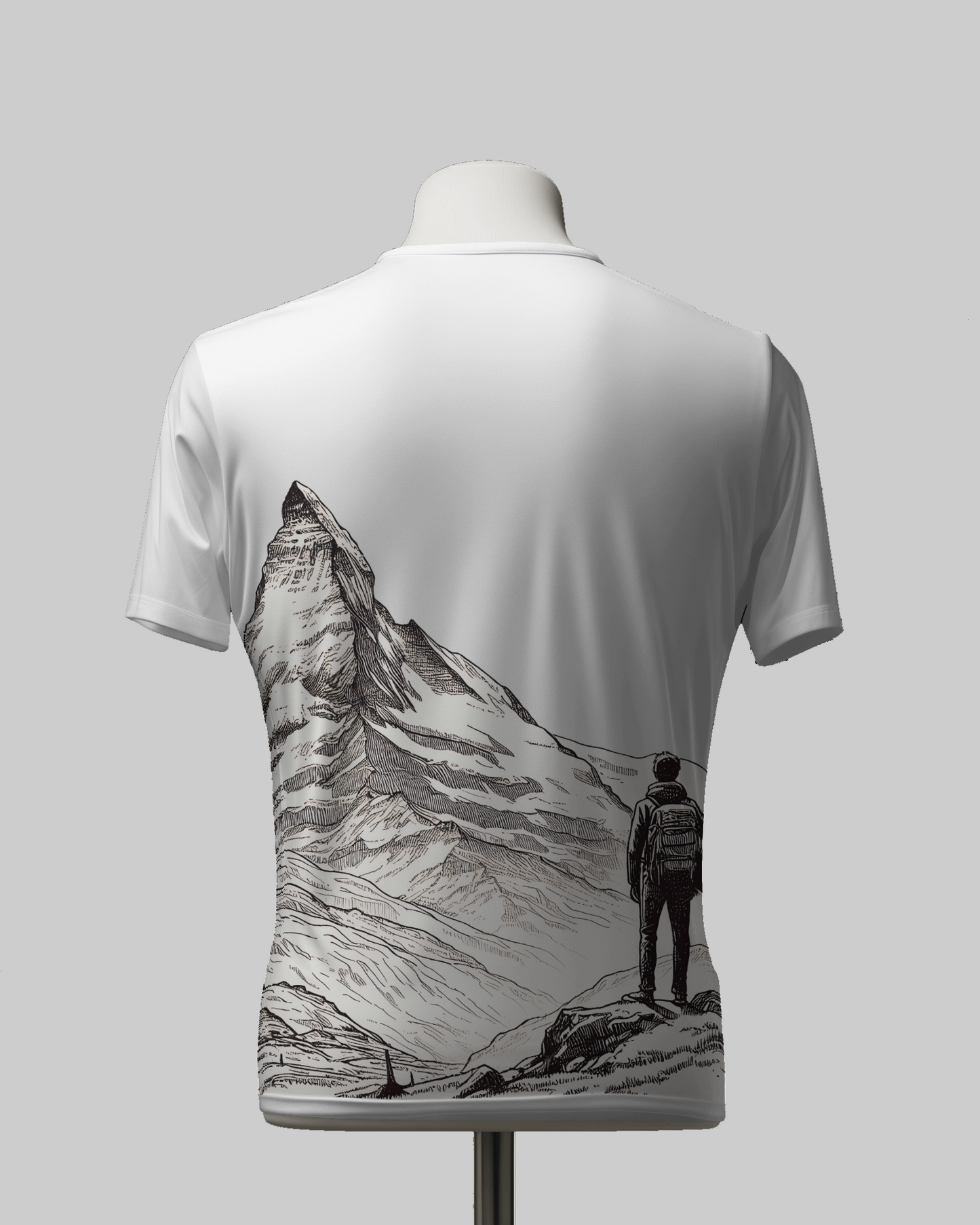 Alone in Mountain: AO Printed Unisex T-Shirt