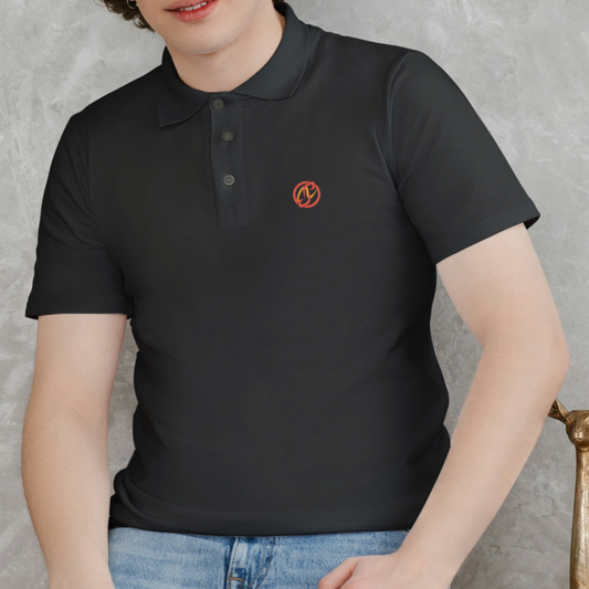 Black Plain: Left Pocket: Polo T-Shirt