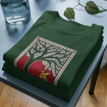 Trending  Madhubani Art D6: Deer: Unisex T-Shirt