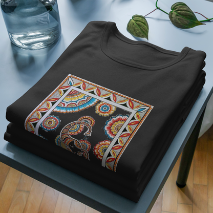 Trending Madhubani Art D5: Unisex T-shirt: