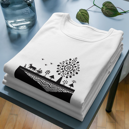 Trending Warli Art D3: Unisex T-Shirt
