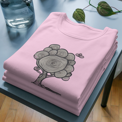 Trending Art D10: Line Tree: Unisex T-Shirt