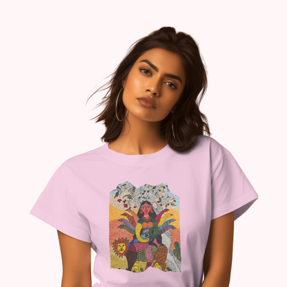 Trending Madhubani D15: Ma Durga: Women T-Shirt