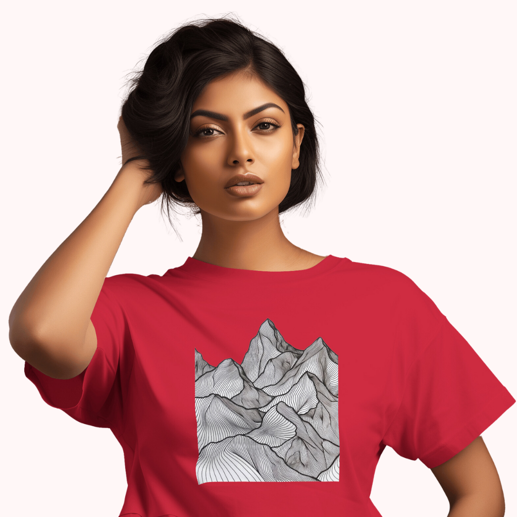 Trending Art D11: Mountain: Women T-shirt